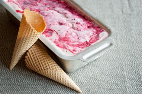 Raspberry Turkish Delight Ice Cream Recipe - Baked by Jane